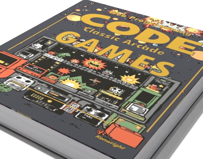 Code Classic Arcade Games - Web Programming (Paperback) on a shelf