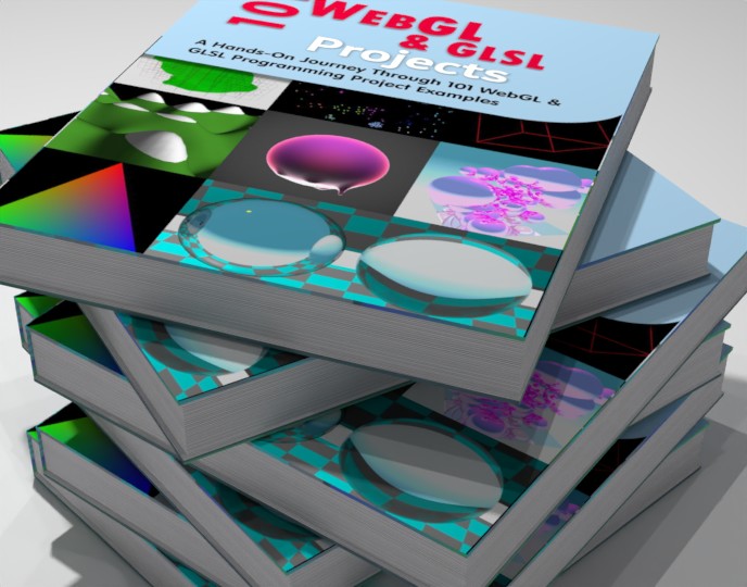 101 WebGL & GLSL Projects (Paperback) on a shelf